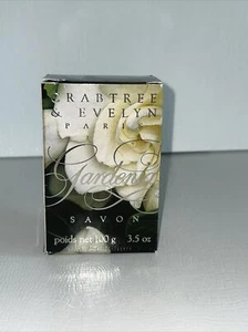 New CRABTREE & EVELYN Paris GARDENIA Soap 3.5 oz Vintage 1990 Sealed - Picture 1 of 3
