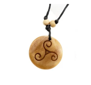 Anhänger Halskette Kelten Triskele Tribal Celtic Irish Strang Einstellbar #2740 - Bild 1 von 1