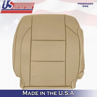 2005 to 2015 For Nissan Armada Titan Passenger Side Top Leather Seat Cover Tan - Image 1 of 4