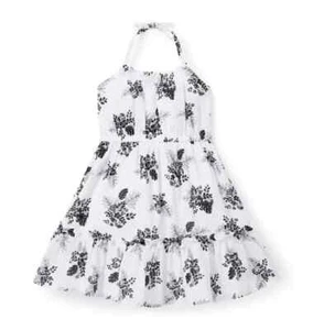 Janie and Jack Floral Halter Sundress, Girls Size 12 - Picture 1 of 4