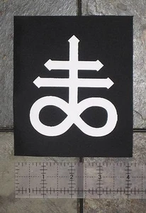 Patch Leviathan Cross Punk Satanico Baphomet Pentagramma Gotico Satana Metallo Occulto - Foto 1 di 1