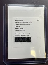 2022-23 Panini Mosaic Pictographs Mosaic Blue RJ Barrett Auto