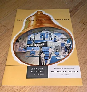 1955 WISCONSIN TELEPHONE COMPANY Annual Report / Wisconsin Bell - Picture 1 of 12
