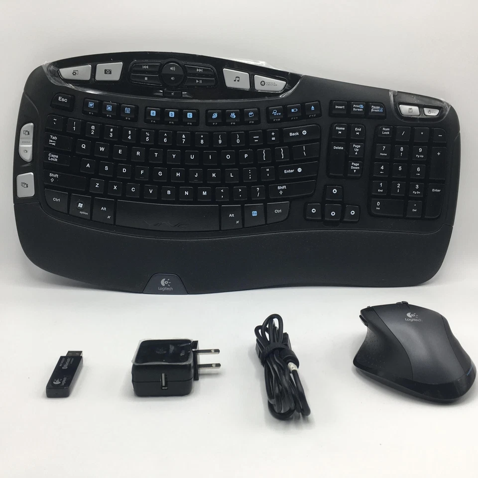 Logitech Cordless Desktop Wave Pro Keyboard/Laser Mouse US English (920-000919) - Image 1 of 1