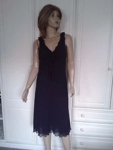 PER UNA PURPLE KNEE LENGTH TEA DRESS DRESS SIZE 14L - Picture 1 of 9