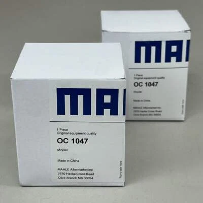 Filtro de aceite de repuesto MAHLE (paquete de 2) para Buick, Cadillac, Checy ETC OC 1047 Foto 1 de 4