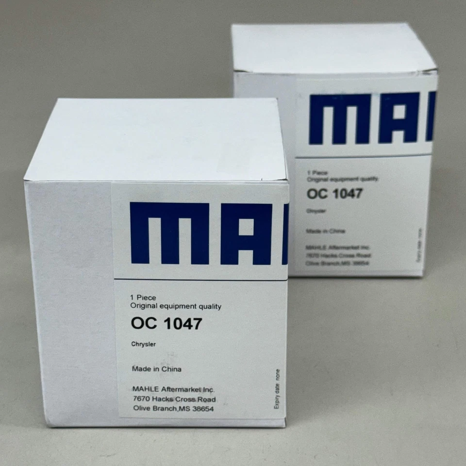 Сменный масляный фильтр MAHLE (2 шт.) для Buick, Cadillac, Checy ETC OC 1047 - Изображение 1 из 4