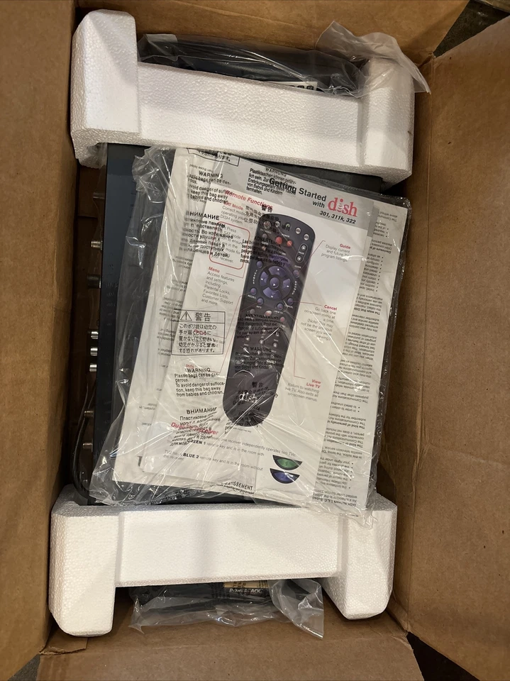 NEW Dish Network 311K BLACK Satellite Receiver DE08, DE14 - Image 1 of 1
