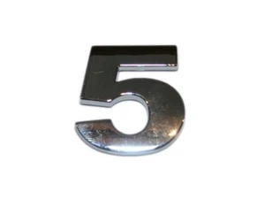 3D Chrombuchstabe 5 Fünf - Bild 1 von 1