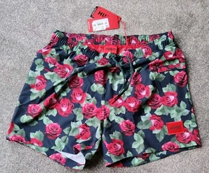BNWT NEW Men's HUGO BOSS FLORAL SWIM SWIMMING SHORTS SIZE XXL WAIST 38" - 40" - Picture 1 of 7