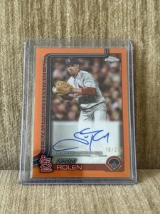 2025 Topps Chrome #CLA-SR Scott Rolen Orange Refractor Legends Auto /25 SSP - Picture 1 of 2