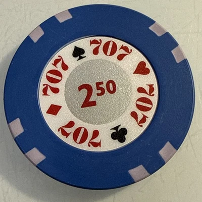 R.T. PLASTICS OF NEVADA $2.50 NCV FABRICANTE CASINO CHIP ENVÍO COMBINADO Foto 1 de 3