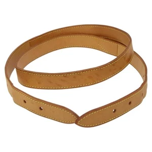 Louis Vuitton Shoulder Strap Beige Leather Bag Jewelry Authentic - Picture 1 of 11
