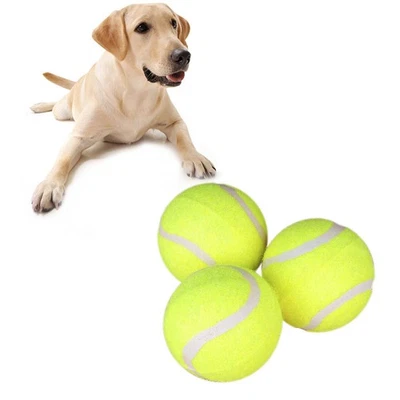 3pcs Dog Tennis Ball Giant Pet Toys for Dog Chewing Toy Ball for Dog Training - Image 1 of 4