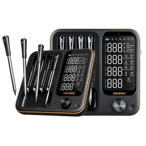 2pcs Wireless Meat Thermometer Set Barbecue Cooking Grilling 30min Data Storage - Bild 1 von 16