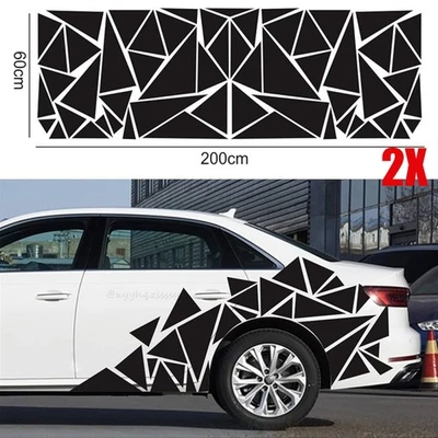 2× Dreiecke Set Camouflage Auto Aufkleber Sticker Dekor Seitenaufkleber Dreieck. - Bild 1 von 4