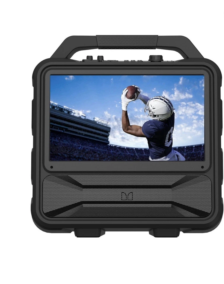 Alto-falante Bluetooth portátil Monster Vision com TV LCD integrada - Imagem 1 de 4