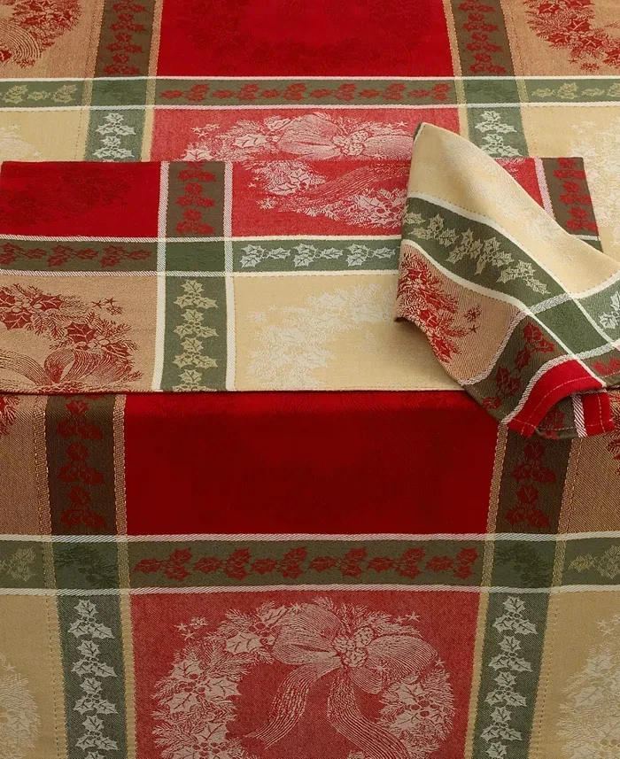 Juego de 4 servilletas corona acebo Bardwil Foto 1 de 1