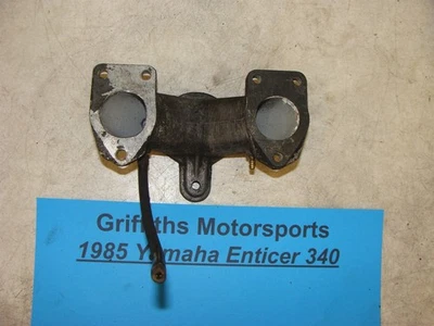 1985 YAMAHA ENTICER ET340 8Y2 oem intake manifold y carb mount - Image 1 of 4