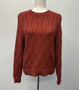 Maglione Holebrook Svezia Filippa Maglia Cavo Donna Taglia XS Pullover Org Cotone - Foto 1 di 7