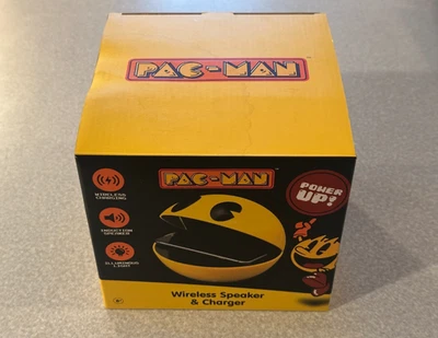 Cargador Inalámbrico PAC-MAN y Altavoz Genuino Bandai NAMCO CAJA ABIERTA Foto 1 de 4