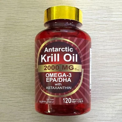 COME MOSTRATO 120 capsule Olio di Krill Antartico 2000 mg | Omega-3 EPA/DHA e Astaxantina