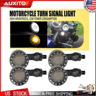 4 задних фонаря для мотоцикла с пулевым тормозом указатели поворота белые желтые для Harley Y - Изображение 1 из 4