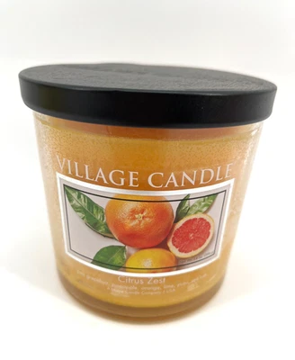 Деревенская свеча (2) ЦИТРУСОВАЯ ЦЕДРА 3 фитиля свеча грейпфрут, ананас, лайм оранжевый - Изображение 1 из 3