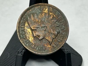 1903 Indian Head Cent Penny vz/au Vintage Cent natürliche Tönung - volle Freiheit - Bild 1 von 4