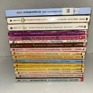 LOT OF 16 BABY-SITTERS CLUB PAPERBACK BOOKS BY ANN M MARTIN - Picture 1 of 5