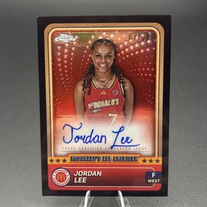 2024 Chrome McDonald's All American Black Refractor /10 Jordan Lee Auto - Bild 1 von 6