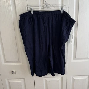 Pantalones Cortos Deportivos Champion Azul Marino Bolsillos Logo Para Hombre Talla 3XL NUEVOS - Imagen 1 de 6