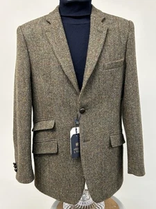 Bullitt Steve McQueen Blazer Sport Coat Jacket 40R 100 % Wool NWT Harris Tweed - Picture 1 of 19