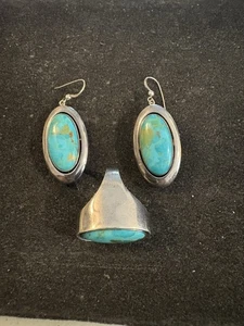 Jay King DTR Sterling Silver Turquoise Lapis Lazuli Flip Ring Lot 925 Sz 6.5 - Picture 1 of 9