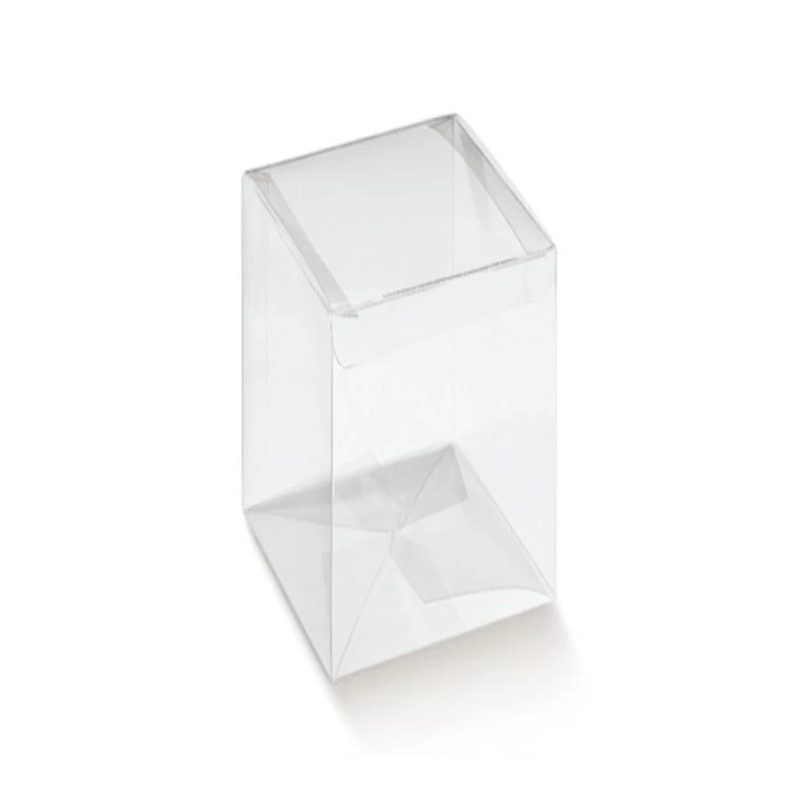 10X TRASPARENTE 15x15x25 cm Scatola PVC a scatto per BOMBONIERA 18RL - Immagine 1 di 1