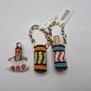 Native American Indian Seed Beaded Miniature Disney - Picture 1 of 3