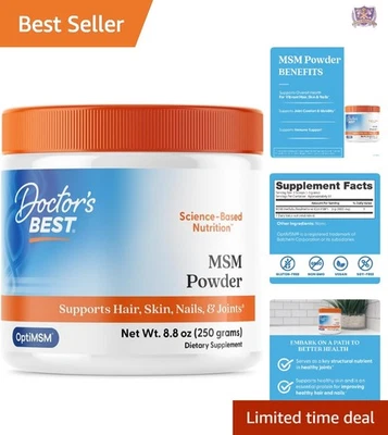 MSM Powder Non-GMO Gluten Free  Supports Hair Skin Nails Joints 8.8oz - Image 1 of 4