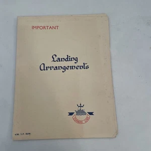 1950 *RMS QUEEN ELIZABETH* OCEAN LINER {CUNARD WHITE STAR} ¡ARREGLOS DE ATERRIZAJE! - Imagen 1 de 4