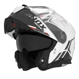 Casco modular nox n967 synchro blanco rojo t55-56 s - ce 22.06 - Imagen 1 de 1