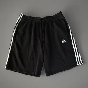 Adidas Essentials Fleece 3-Stripe Sweat Shorts Black Size 2XLT2 Activewear - Picture 1 of 10