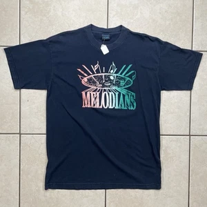 The Melodians Reggae Jamaican Music Band T Shirt York XL Navy Blue Vintage - Picture 1 of 8