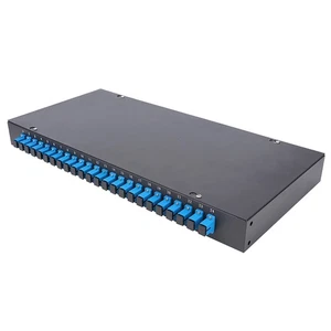 24 24 Port SC Connector Fiber Patch Panel Optical Fiber Terminal Box Wall - Afbeelding 1 van 8