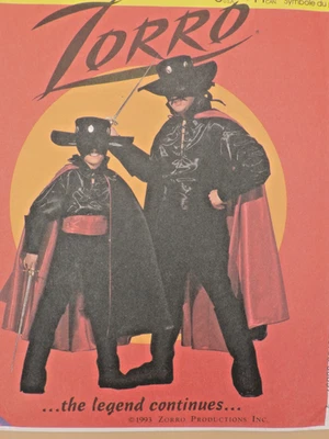 McCall's 6689 Men Zorro, Knight, Bandit Costume SZ Large 42-44" Uncut FF - Image 1 of 4