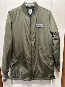 VANS Men's Boom Boom Long Green/Bomber Jacket/ Size S - Picture 1 of 6