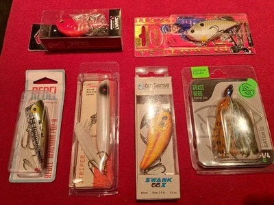 Lote Mixto ALTA CALIDAD Señuelos de Pesca 6 Piezas Crankbaits Aparejos Plantilla de Lubina NUEVO Foto 1 de 4