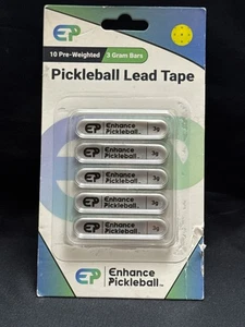 Cinta de plomo Enhance Pickleball 10 barras 3 g cada una - NUEVA sellada (paquete dañado) - Imagen 1 de 2