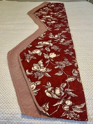 Cenefa WAVERLY “Garden Room” patrón audaz de frutas y guinga 68” de largo Foto 1 de 4