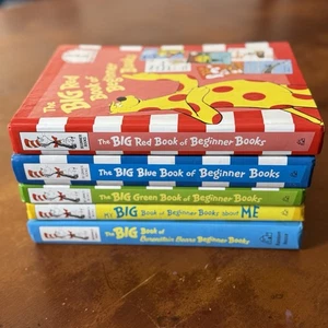 Lot Of 5 Big Book Beginner Books Dr. Seuss Bernstein Bears Red Blue Yellow Green - Picture 1 of 7