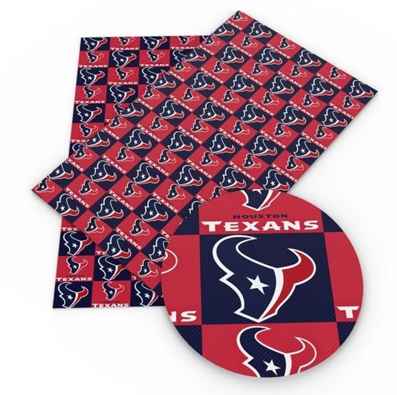 Texans SÁBANA DE CUERO SINTÉTICO 8 x 12" 1106630 Houston Fútbol TEXTURA SUAVE Foto 1 de 1