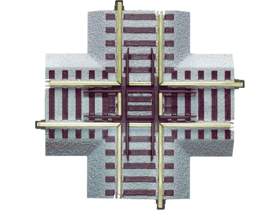 Lionel 49864 S Gauge American Flyer Fastrack 90-Degree Crossover - Image 1 of 1